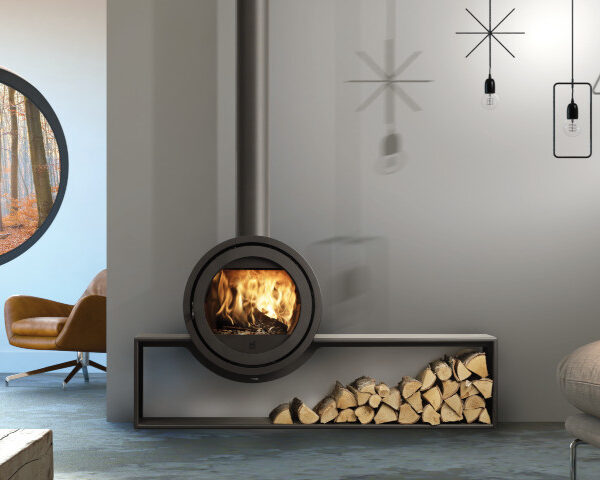 Poêle bois Odin Tunnel sur banc 160 cm